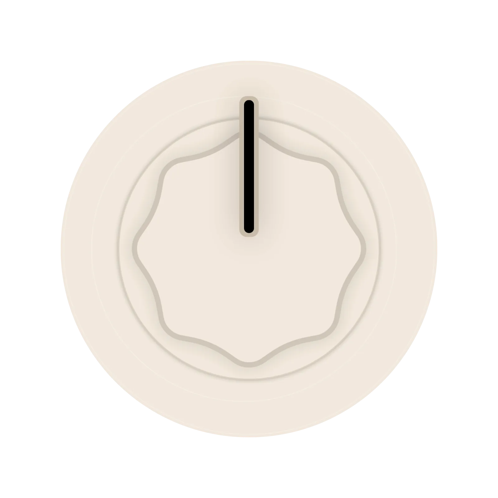 Large BQST cream gain knob