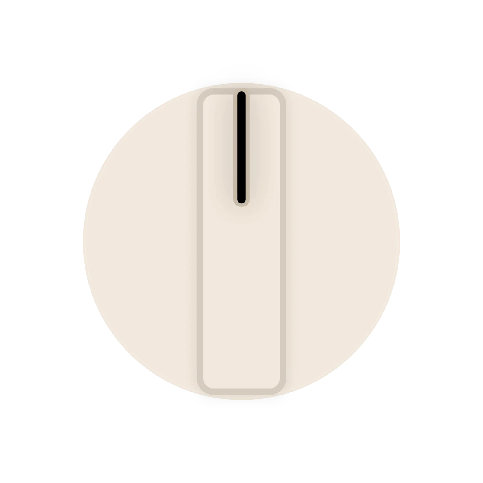 Small BQST cream selector knob
